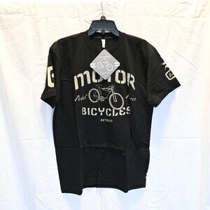 Twin Six 6 cycling T shirt black men's large L Motor City Bicycles